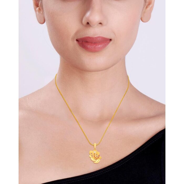 Auspicious Ganesha Gold Pendant - Image 3
