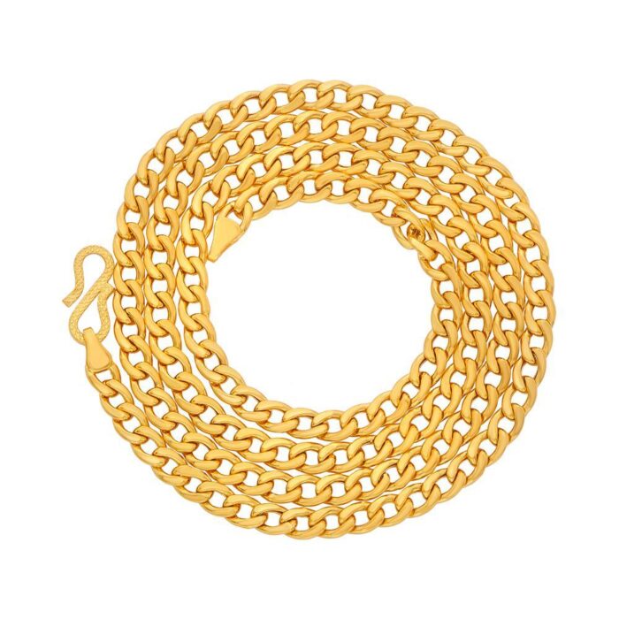 22 k curb gold chain - Image 2