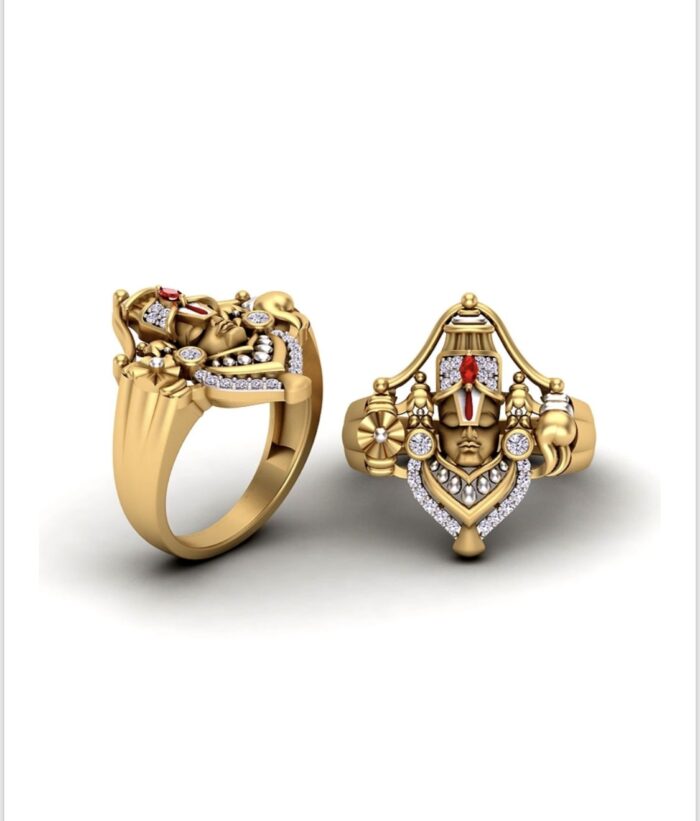 LORD VENKATESHWARA GOLD RING (MENS)
